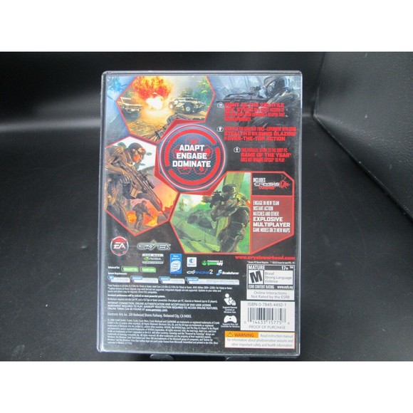 Crysis Warhead‎ - PC - Video Game -GOOD CONDITION - Picture 4 of 10